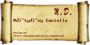Mátyásy Daniella névjegykártya